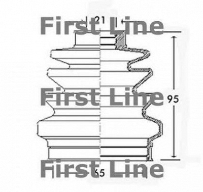 FIRST LINE fcb2491 -  Пыльник, приводной вал